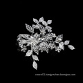 New Arrival  Sliver Leaf Bridal Headpiece Crystal Jewelry Wedding Hair Clip Hair Accessories